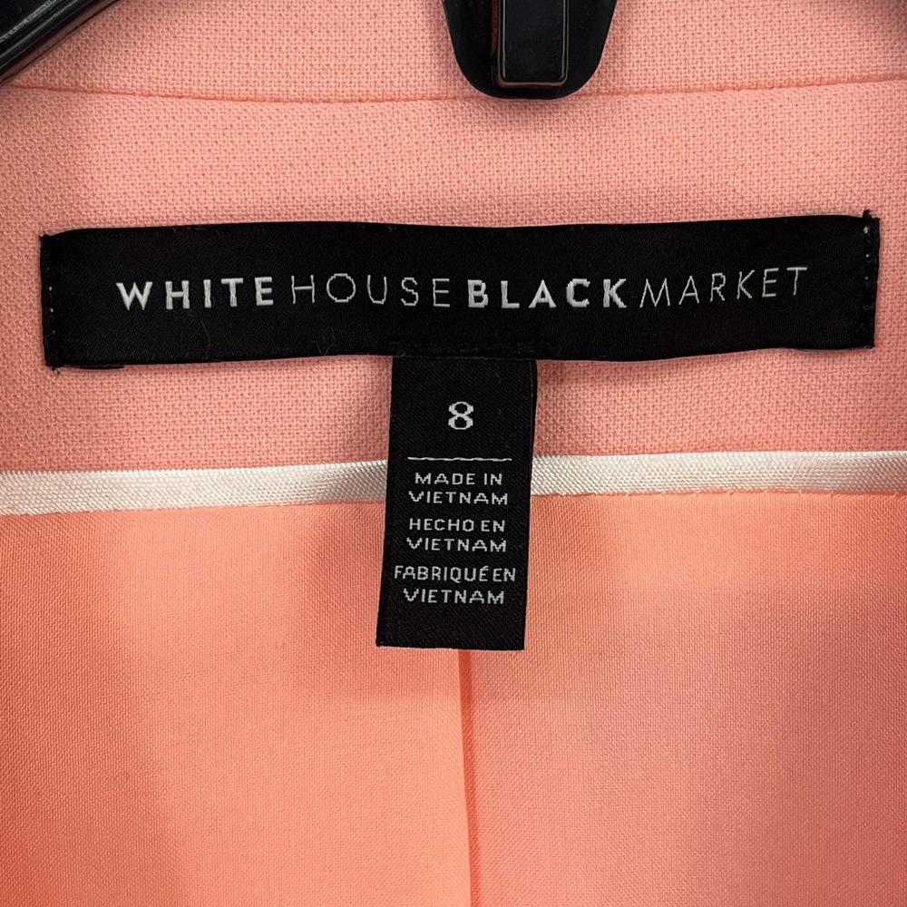 White House Black Market Double-Breasted Sleeveless Blazer in Dusty Rose - Picture 5 of 6